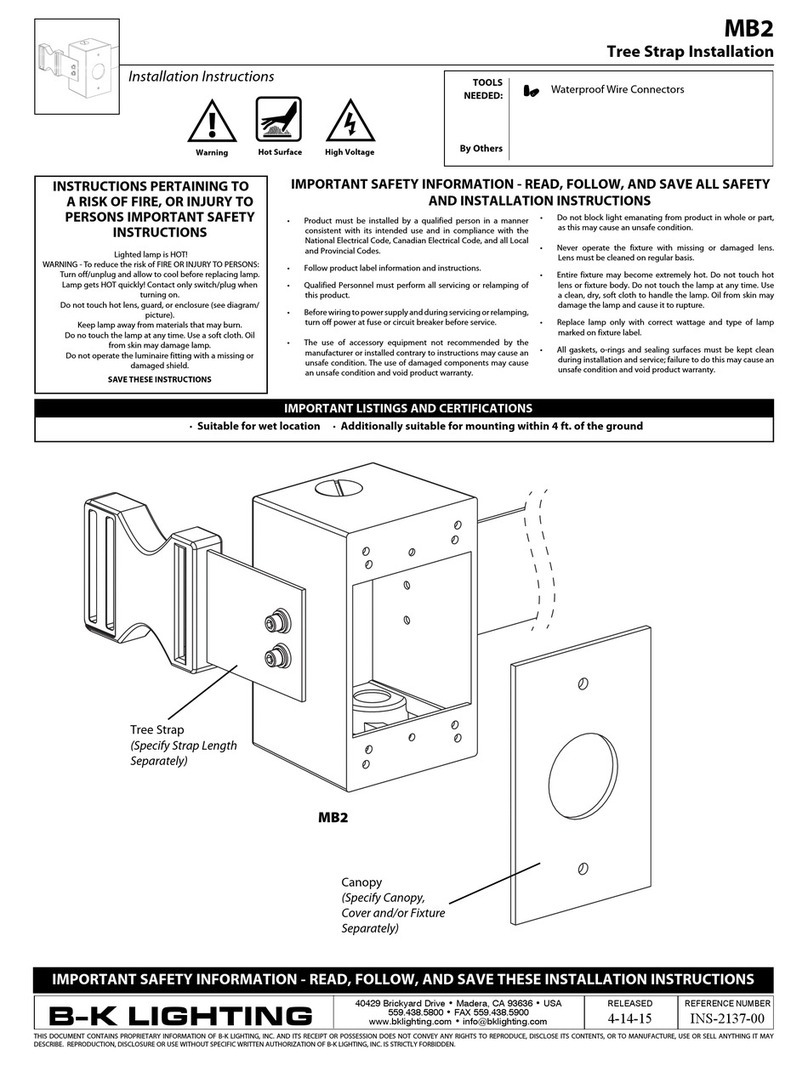 B-K lighting MB2 User manual