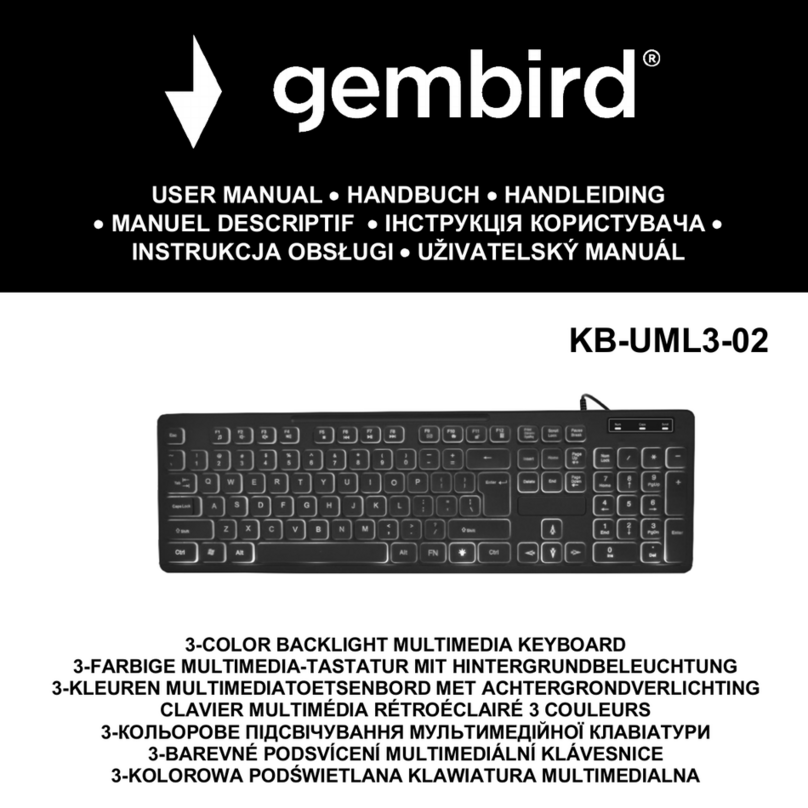 Gembird KB-UML3-02 User manual
