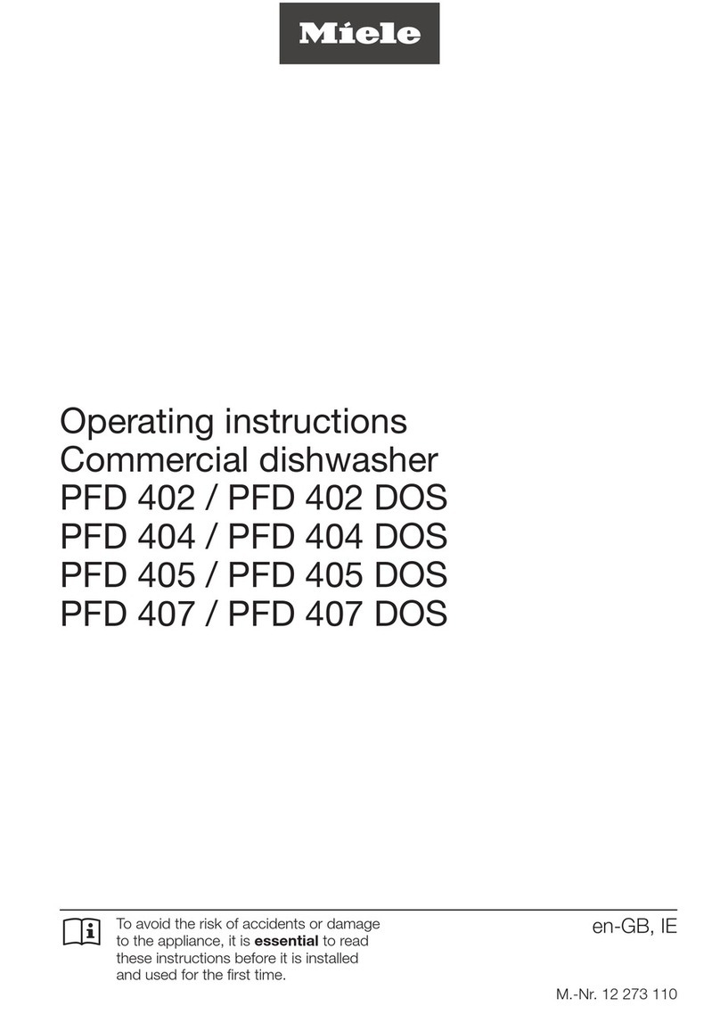 Miele PFD 402 operating instructions