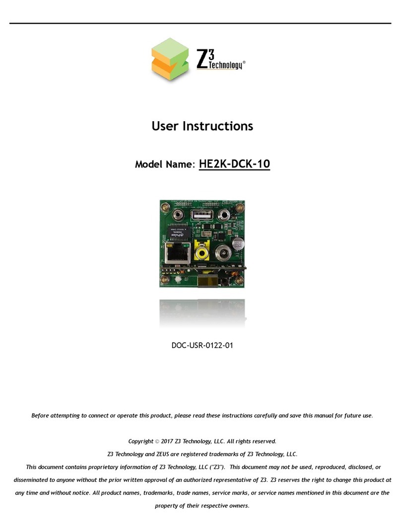 Z3 Technology HE2K-DCK-10 User instructions