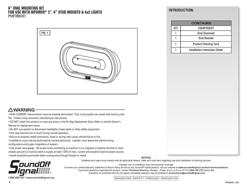 Soundoff Signal PMP2BK001 quick start guide