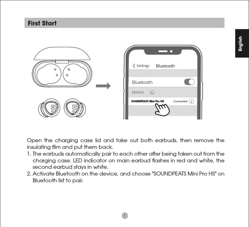 SoundPeats Mini Pro HS manual
