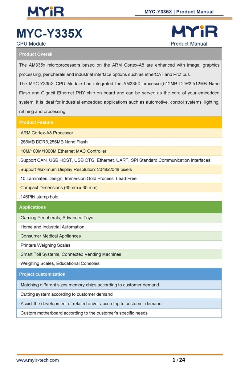 MYiR MYC-Y335X product manual