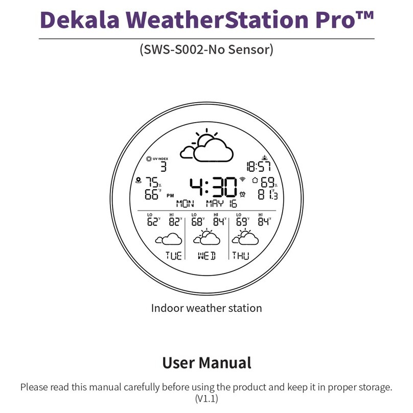 DEKALA WeatherStation Pro SWS-S002 user manual DEKALA WeatherStation Pro SWS-S002 user manual