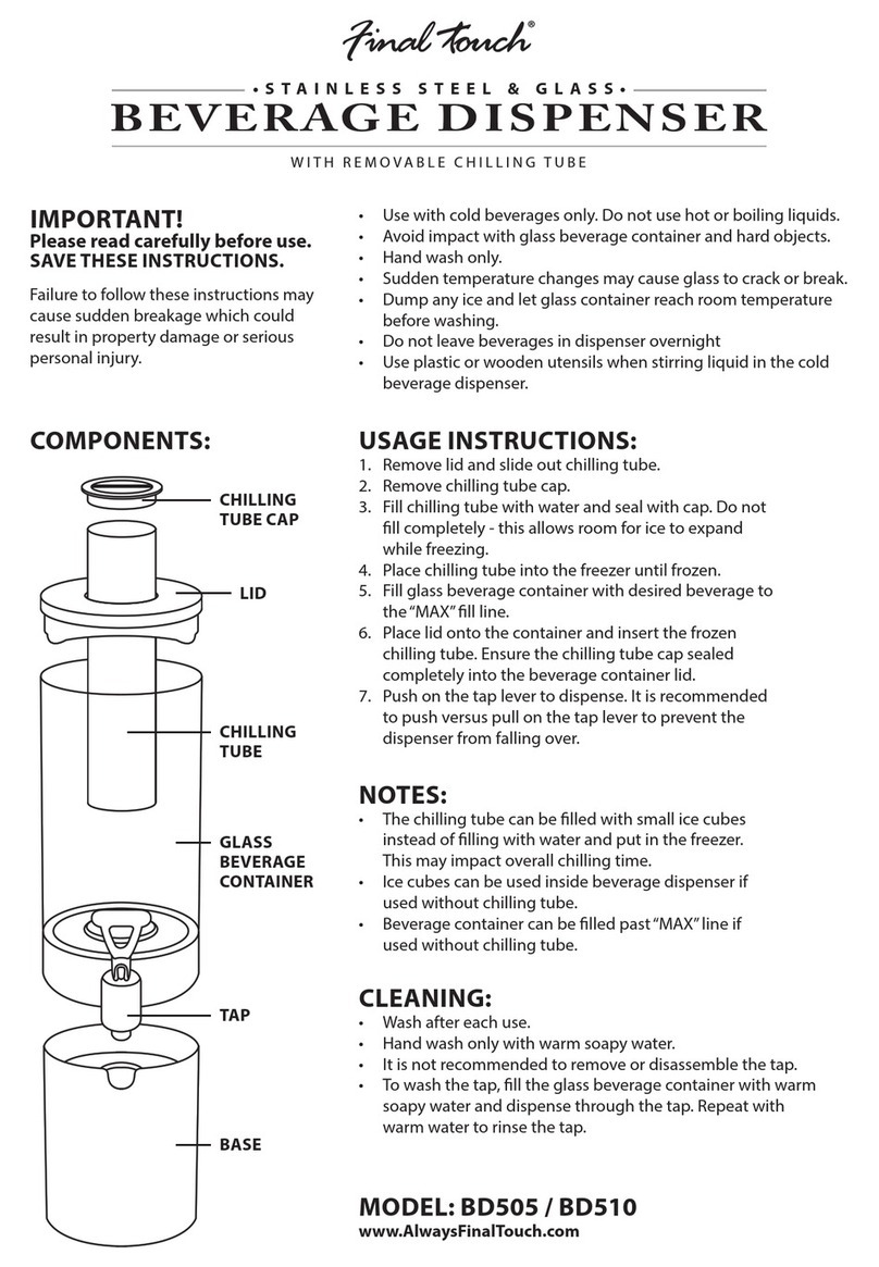 Final Touch BD505 quick start guide Final Touch BD505 quick start guide