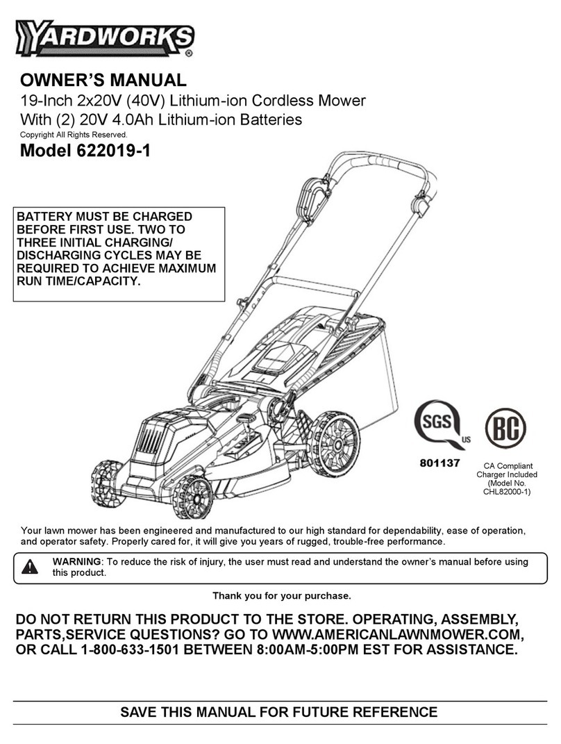 Yard Works 622019-1 owner's manual