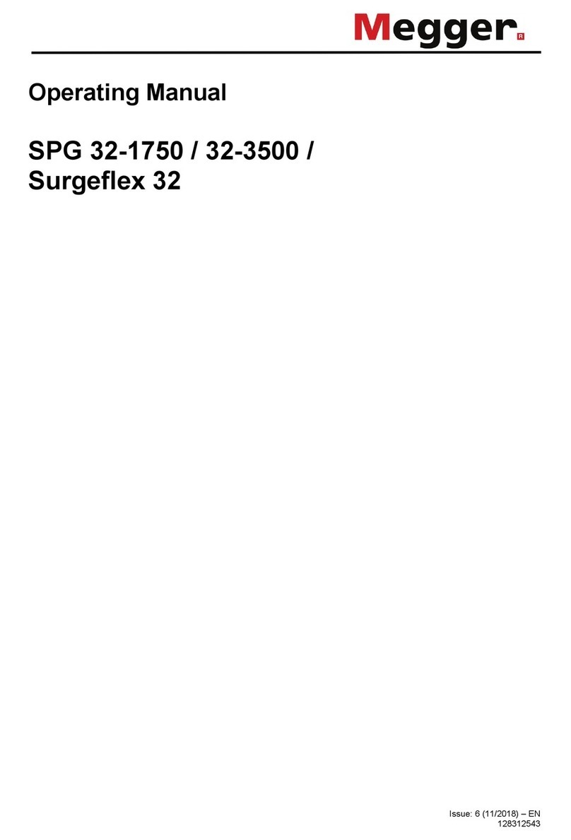 Megger SPG 32-1750 operating manual