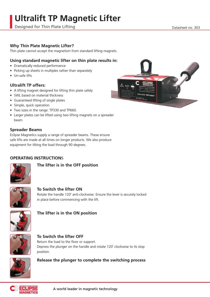 Eclipse Magnetics Ultralift TP330 quick start guide