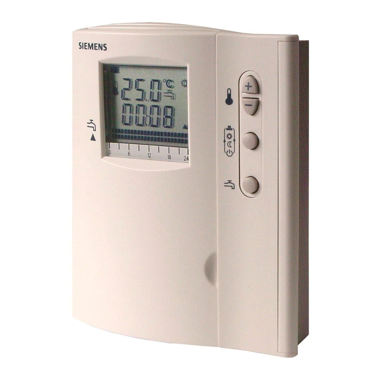 Siemens RDE10.1DHW user manual