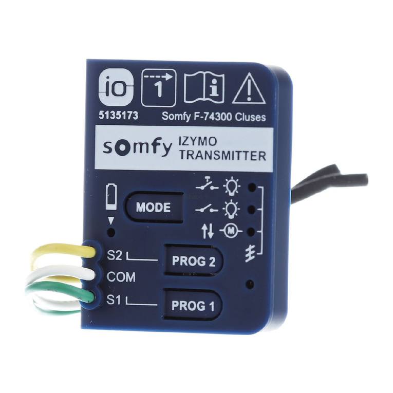 SOMFY IZYMO Transmitter io user manual