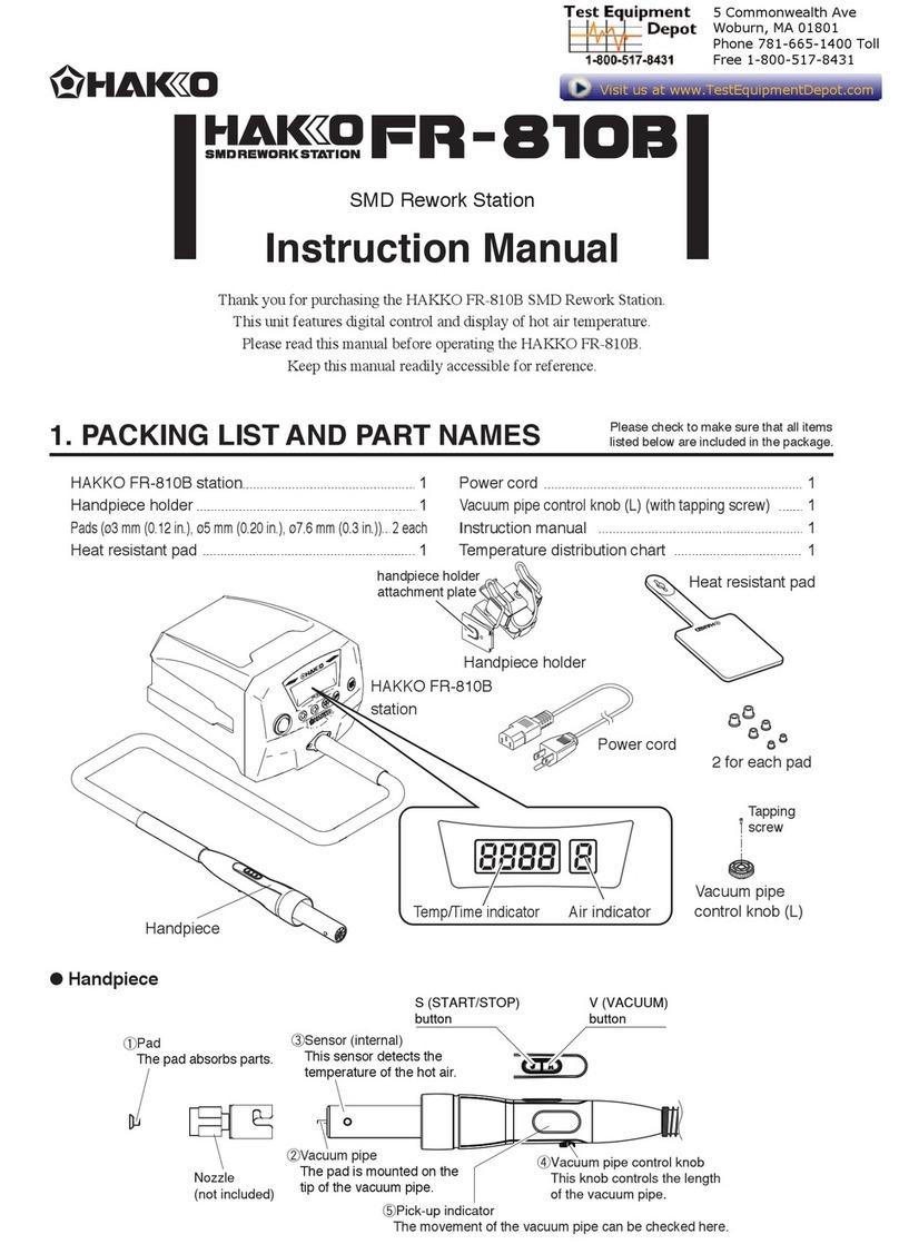 Hakko Electronics FR810-05 instruction manual