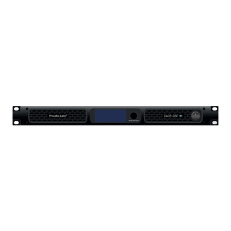 PROCELLA AUDIO DA03-DSP user manual