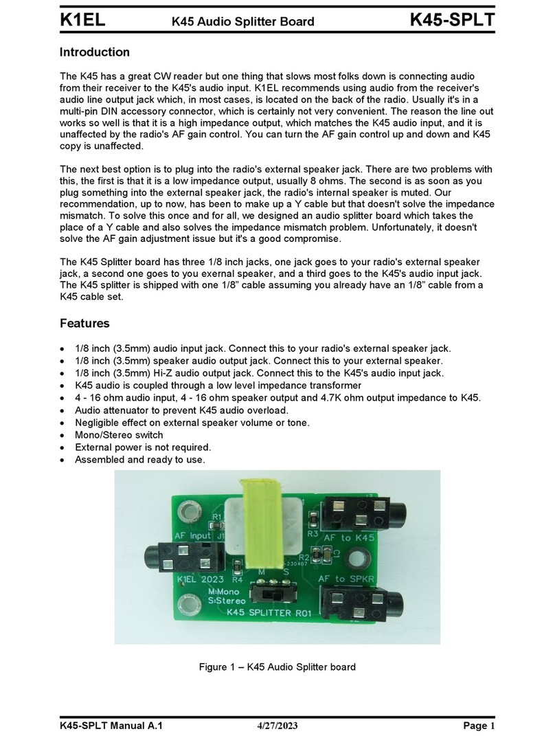 K1EL K45-SPLT manual