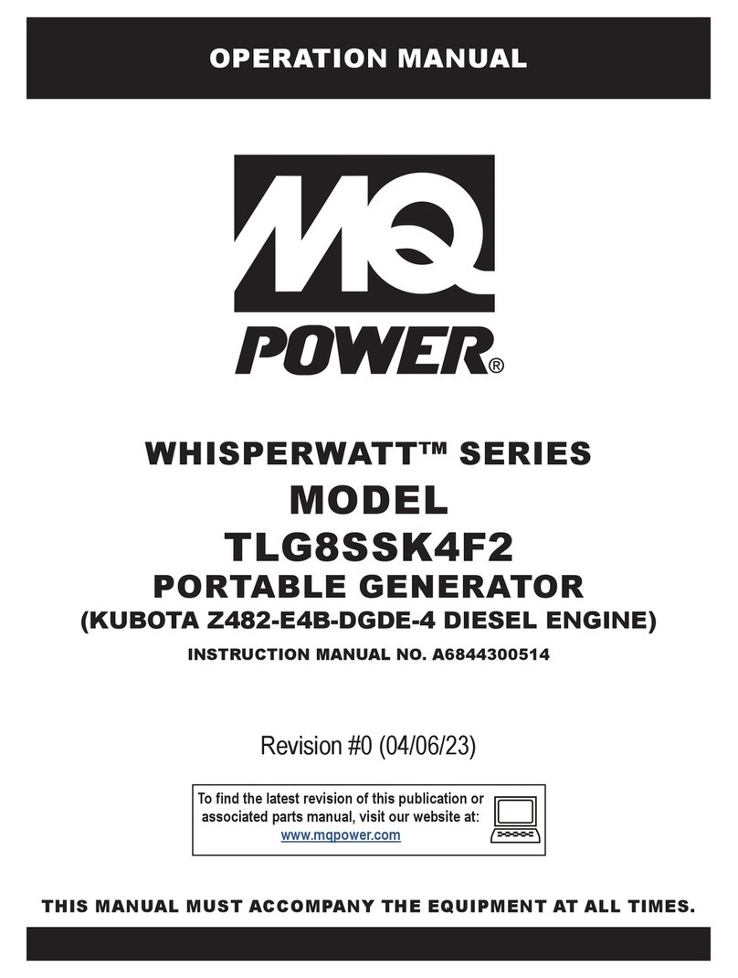MQ Power WHISPERWATT Series User manual