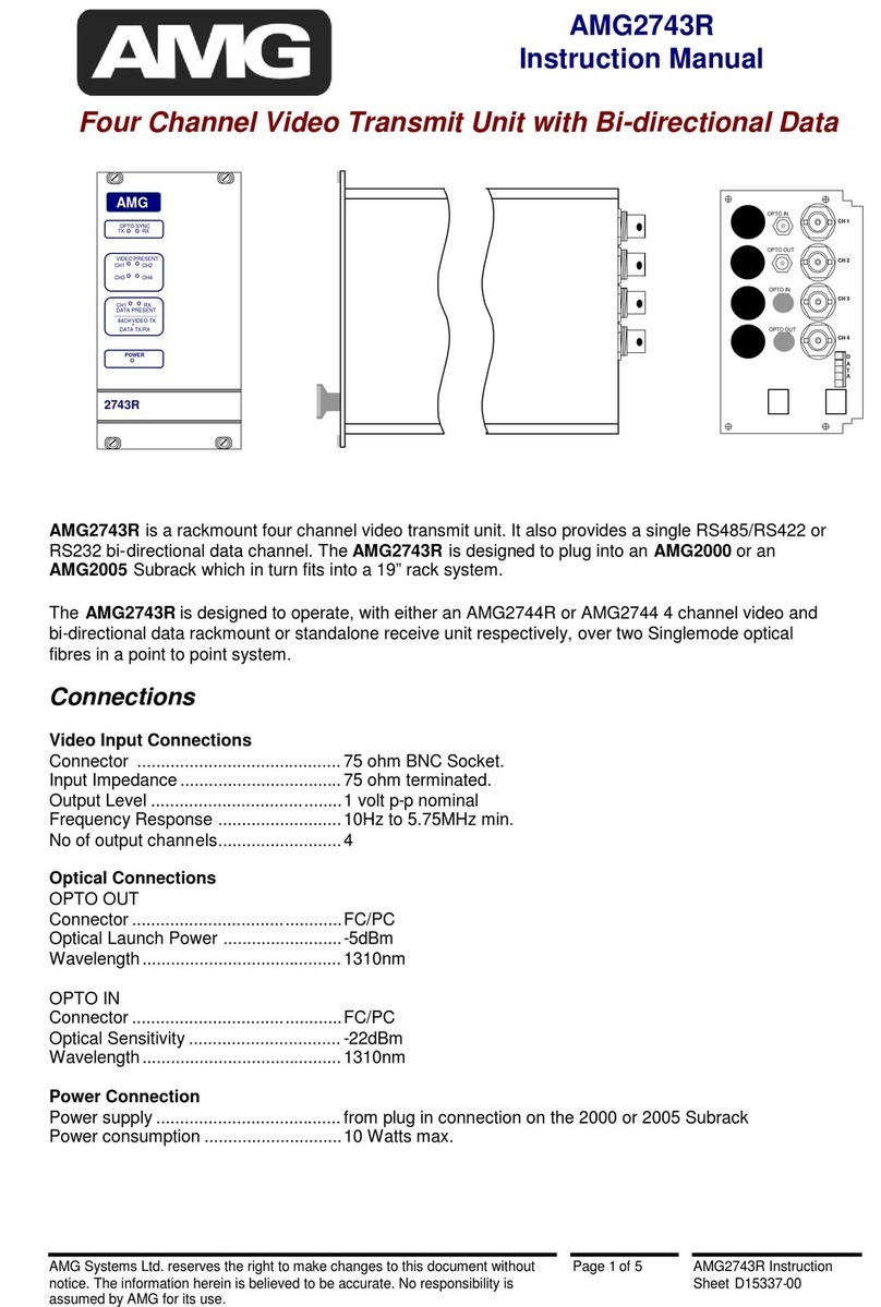 AMG AMG2743R instruction manual