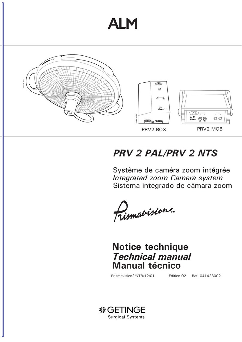 Getinge ALM Prismavision PRV 2 PAL Technical manual