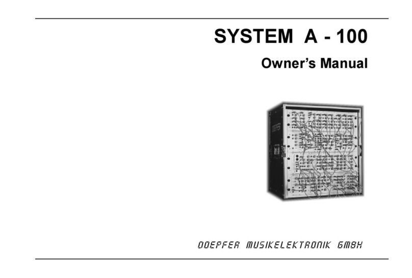DOEPFER A-100 Series User manual
