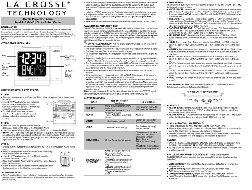 La Crosse Technology 616-146 User manual