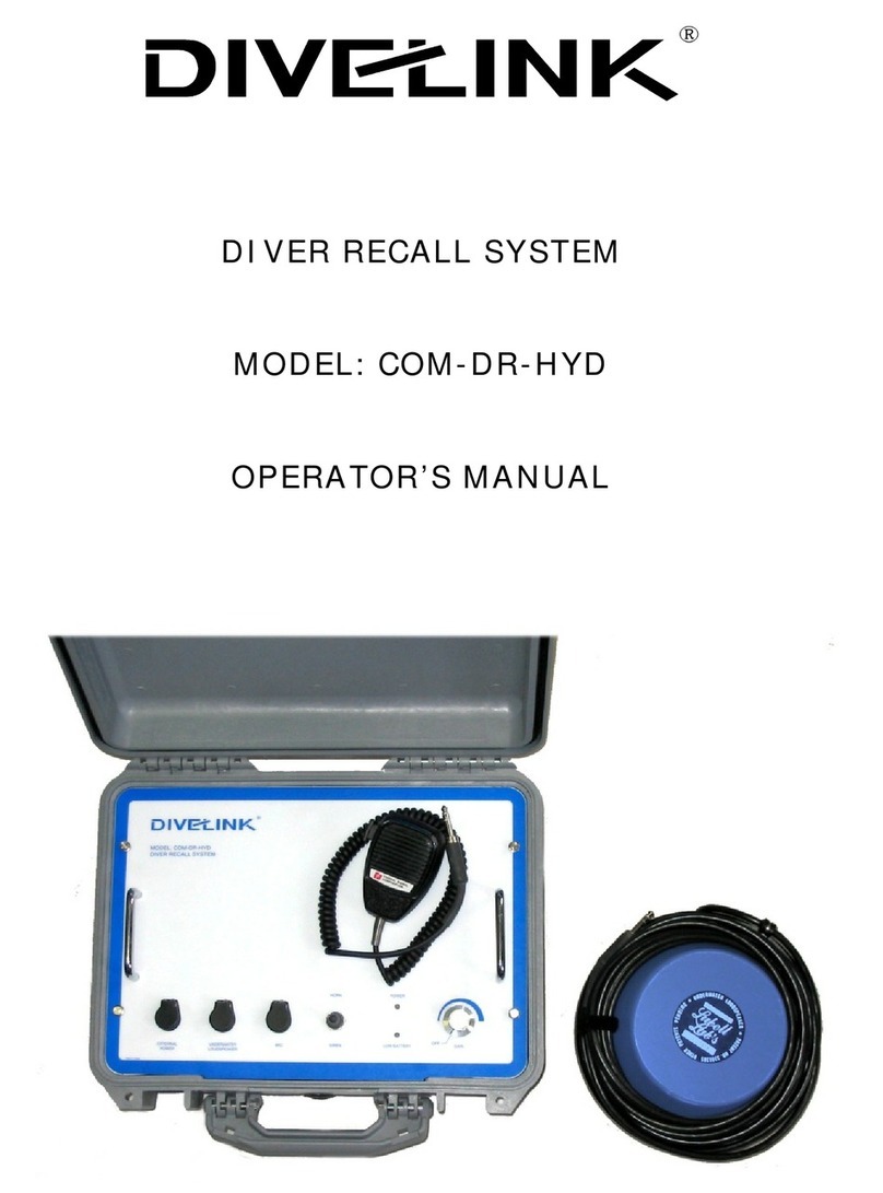 DIVELINK COM-DR-HYD Operator's manual