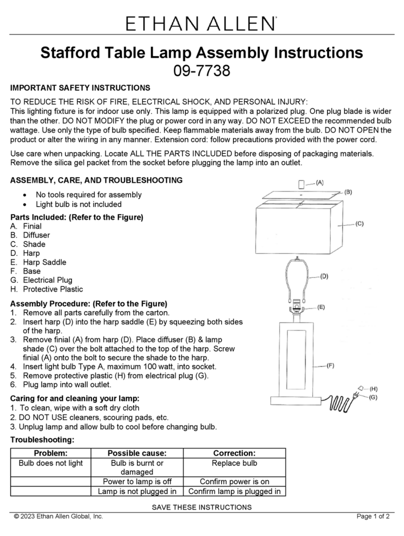 Ethan Allen Stafford 09-7738 Assembly instructions