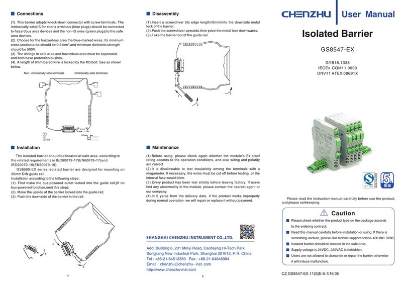Chenzhu GS8547-EX user manual