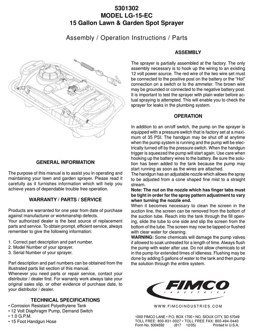 Fimco 5301302 Assembly and operation instructions