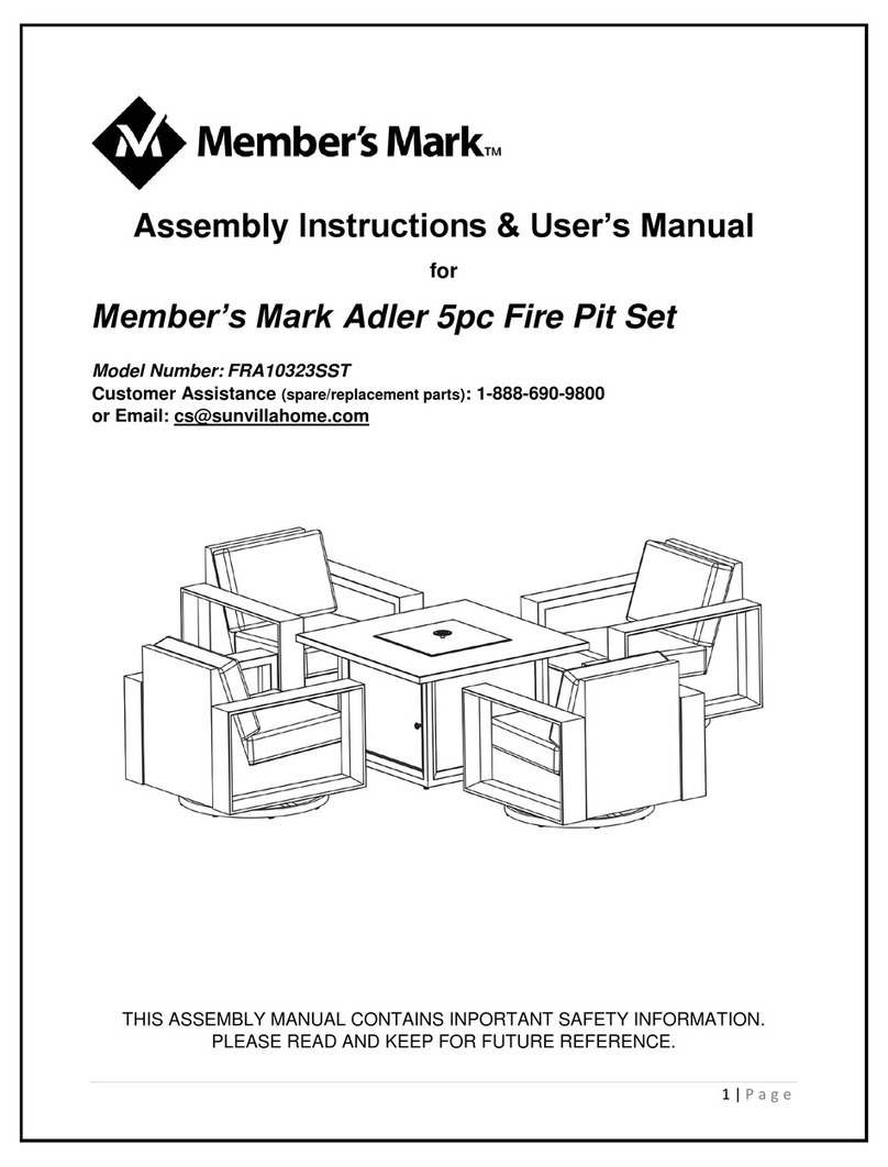Members Mark Adler FRA10323SST Assembly instructions & user manual Members Mark Adler FRA10323SST Assembly instructions & user manual