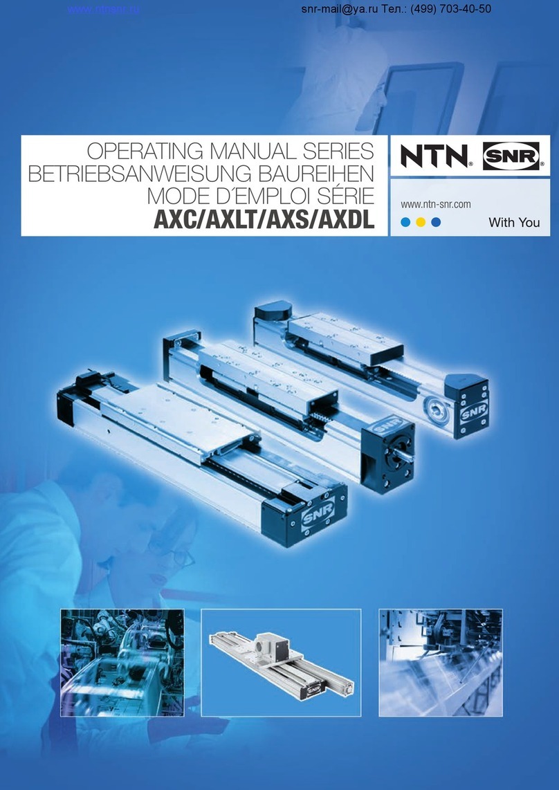 NTN-SNR AXC Series operating manual