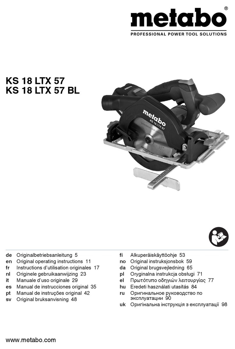 Metabo KS 18 LTX 57 Original operating instructions