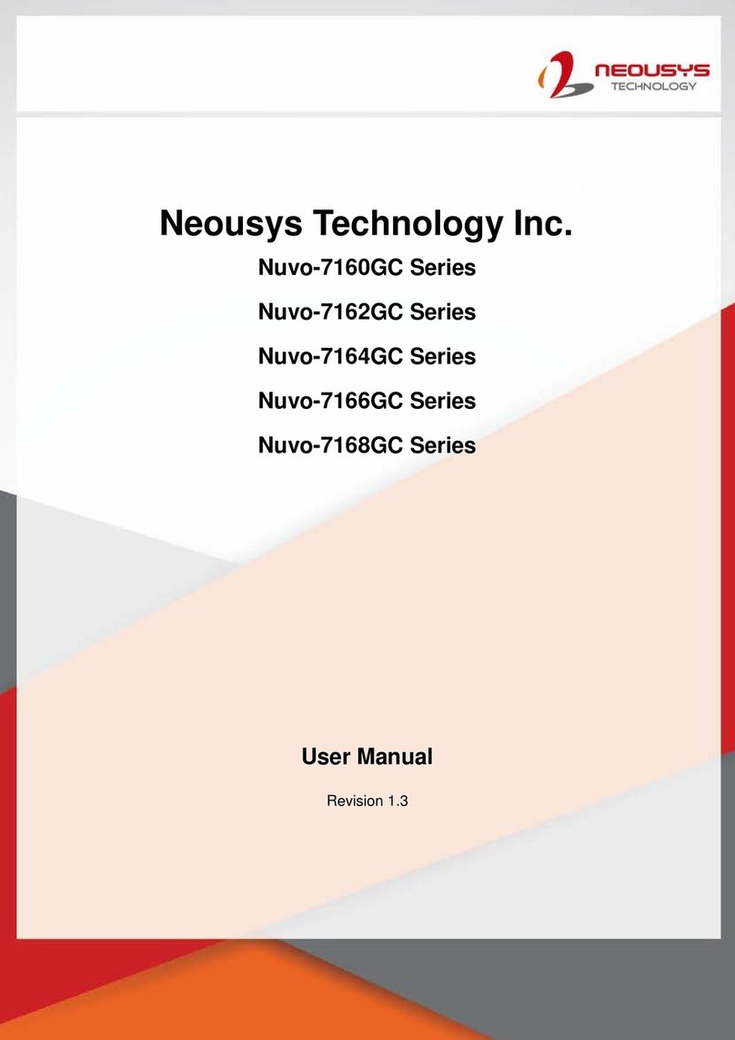 Neousys Technology Nuvo-7168GC Series User manual