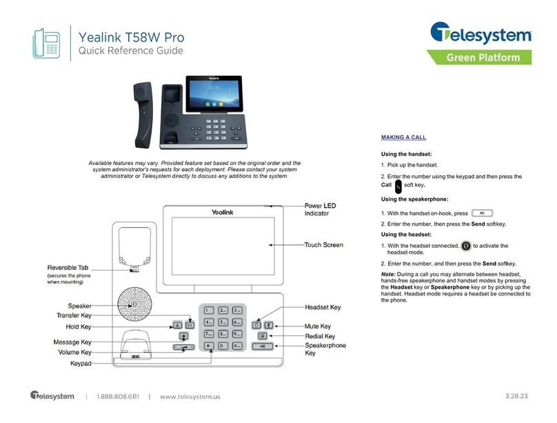 Yealink T58W Pro User manual