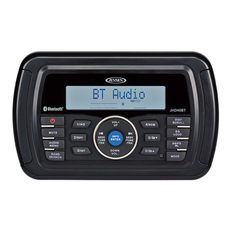Marine Audio JHD40BT Installation and operation manual
