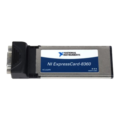 National Instruments ExpressCard-8360 User manual