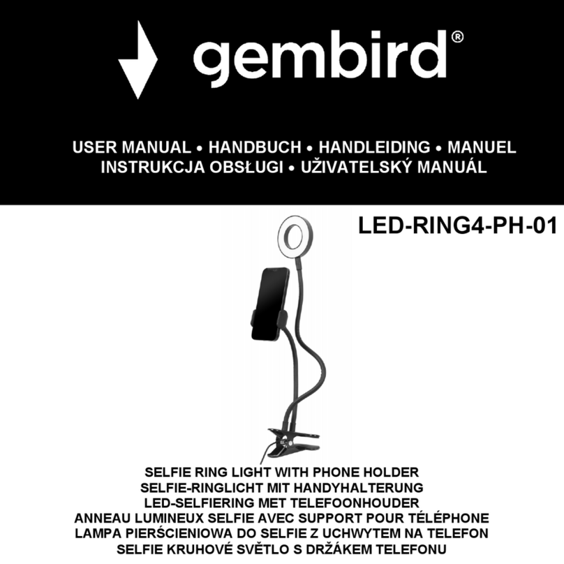 Gembird LED-RING4-PH-01 user manual Gembird LED-RING4-PH-01 user manual