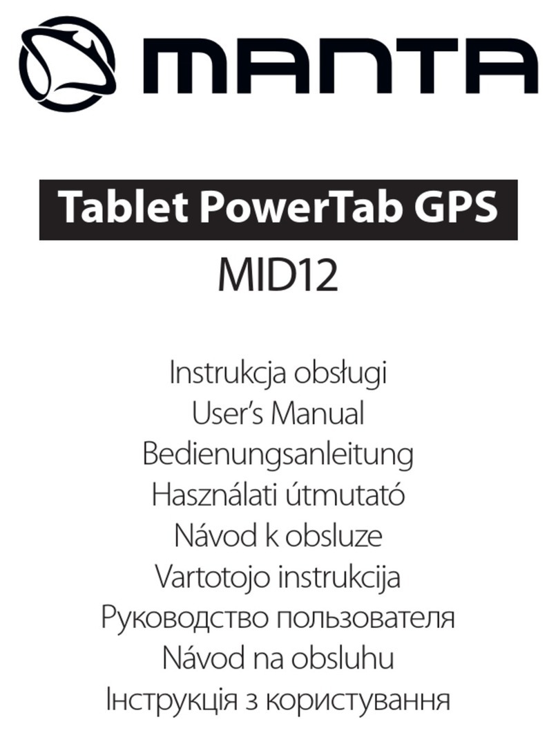 Manta PowerTab GPS MID12 User manual Manta PowerTab GPS MID12 User manual