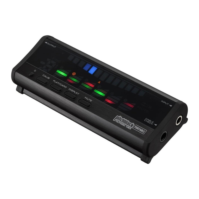 Korg pitchblack PORTABLE user manual