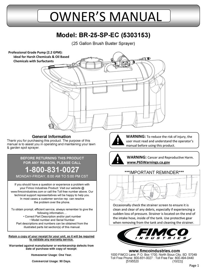Fimco BR-25-SP-EC owner's manual