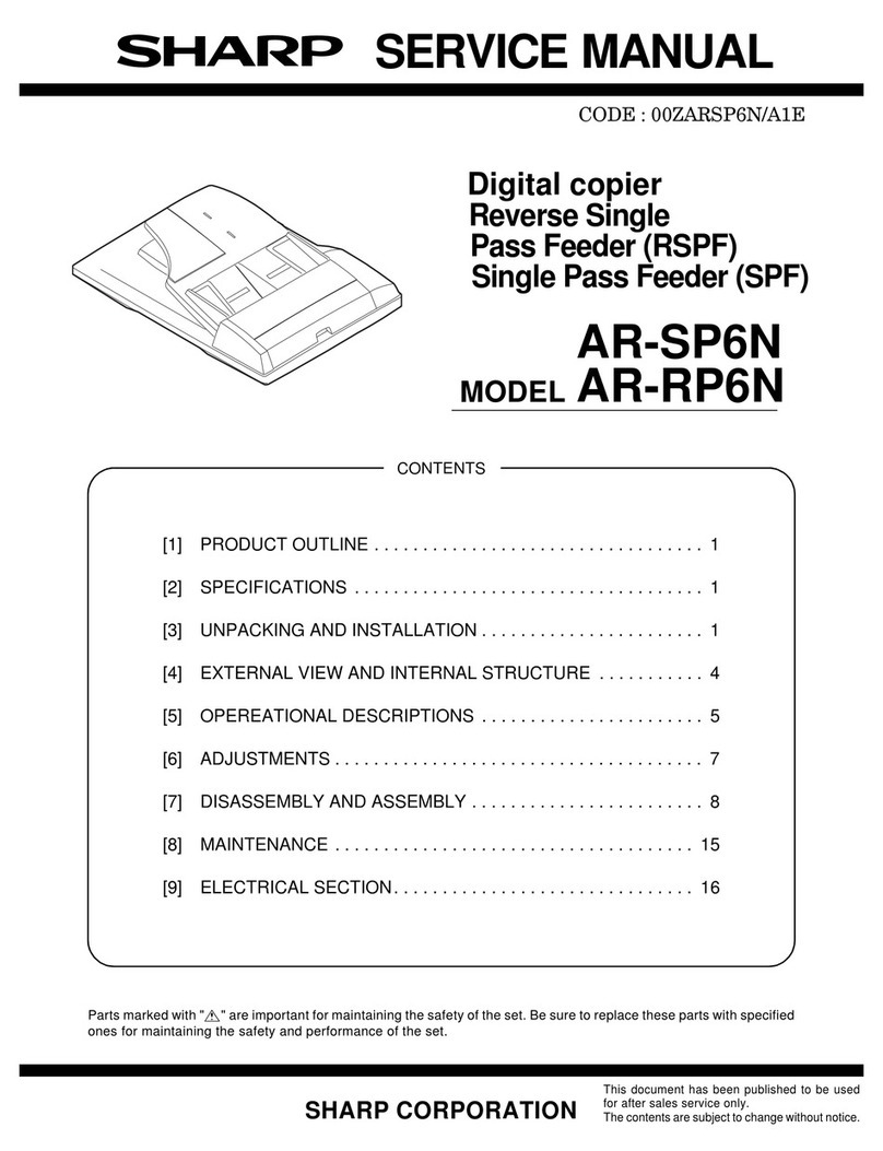 Sharp AR-SP6N User manual