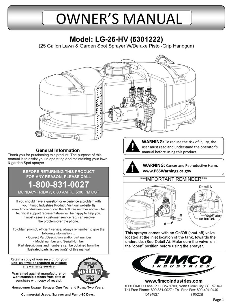 Fimco LG-25-HV User manual Fimco LG-25-HV User manual