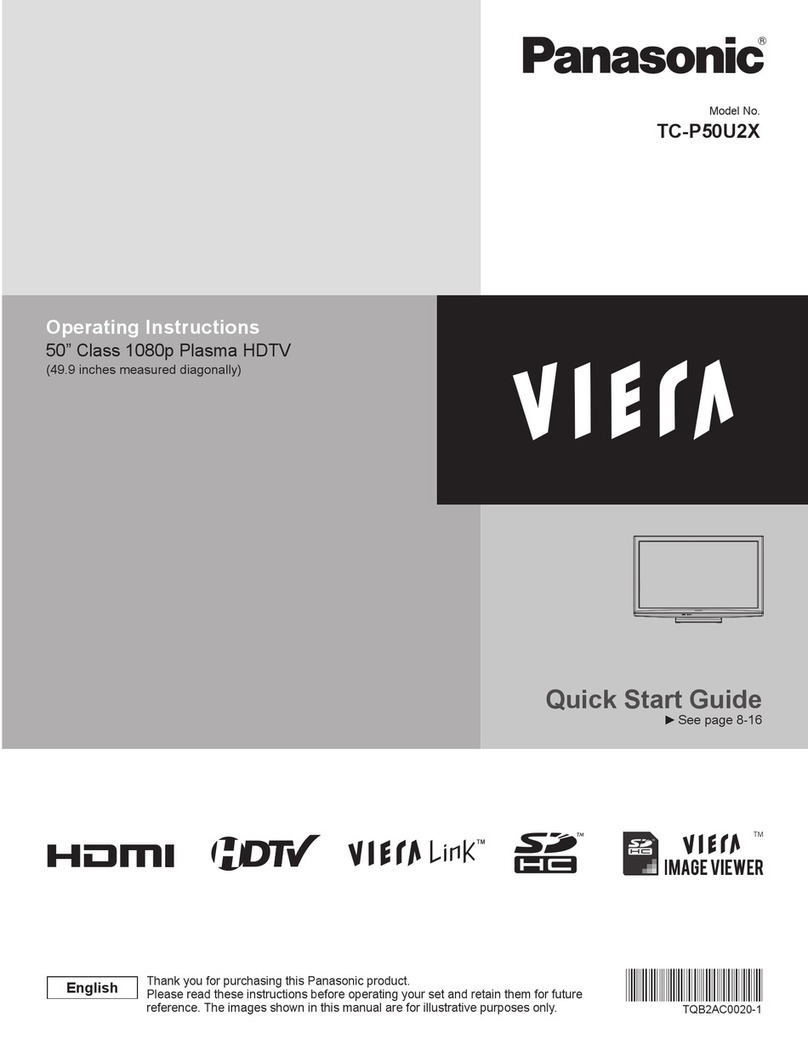 Panasonic TC-P50U2X User manual