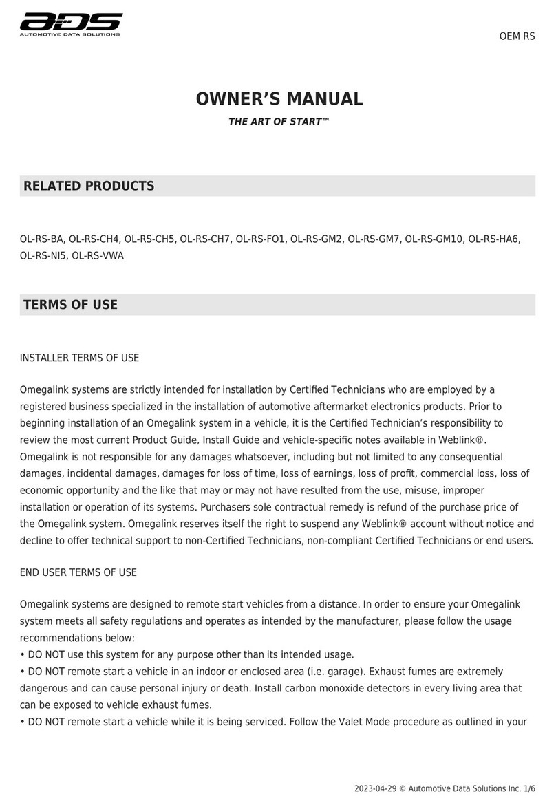 ADS OL-RS-CH4 User manual