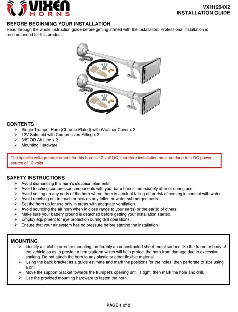Vixen Horns VXH1264X2 installation guide