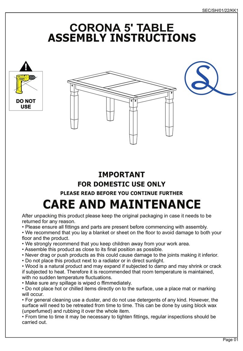 Seconique Corona User manual