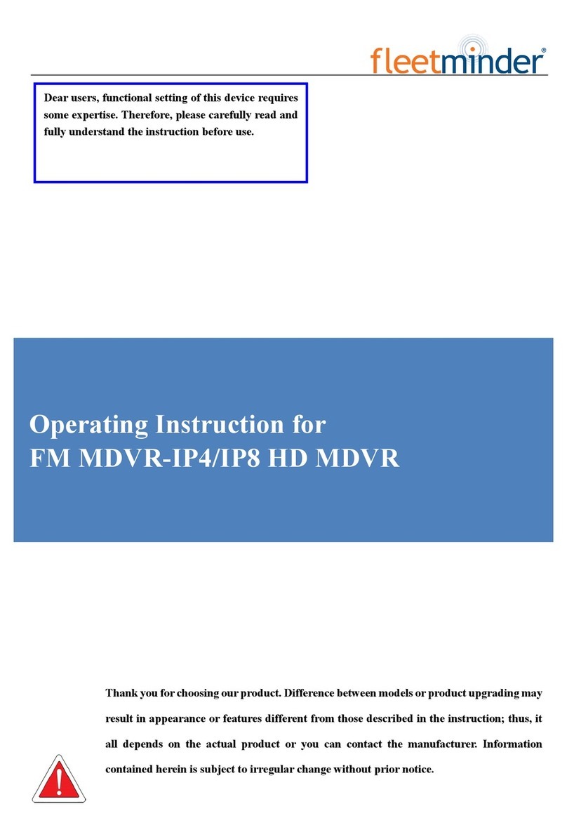 Fleetminder MDVR-IP4/IP8 HD Operating	 instruction