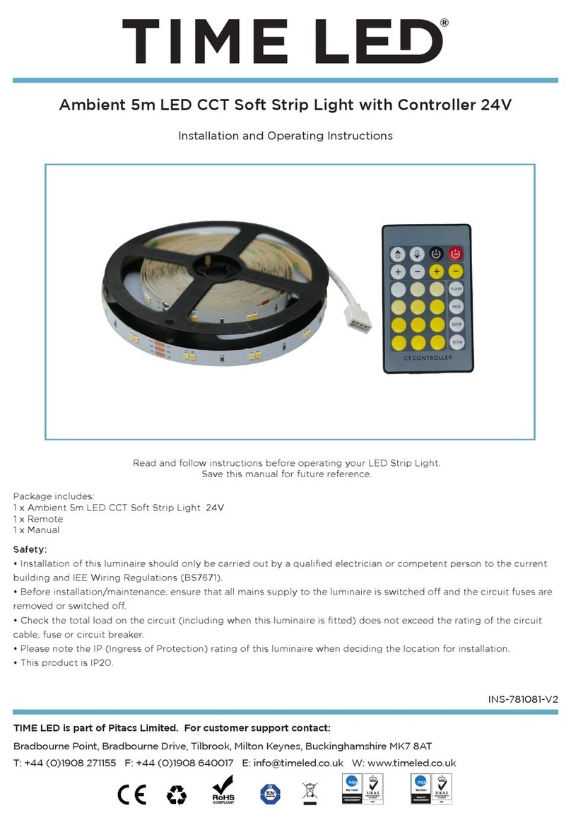 TIME LED 781081 Installation and operating instructions