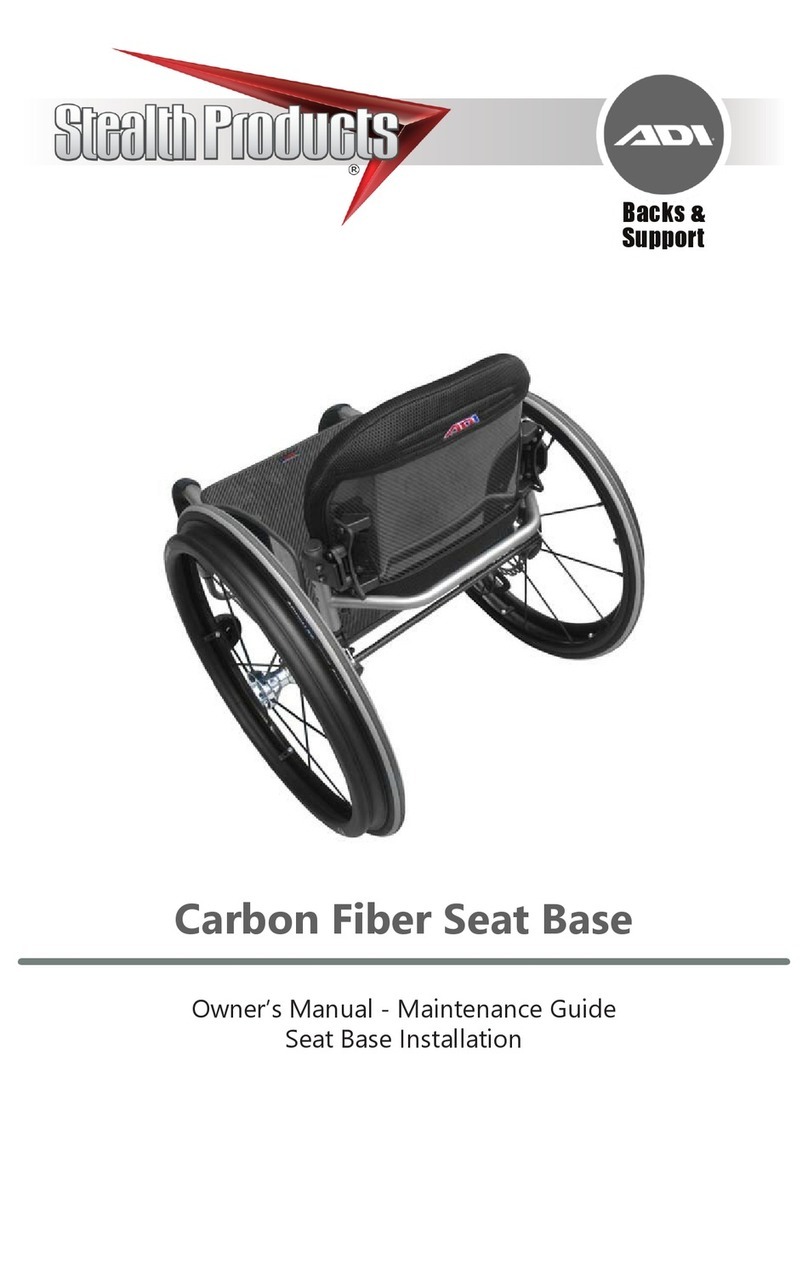 Stealth Products Carbon Fiber Seat Base User manual Stealth Products Carbon Fiber Seat Base User manual