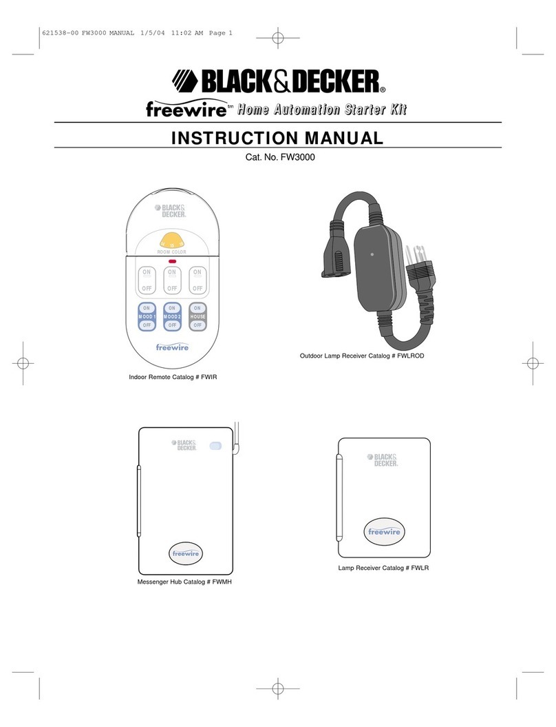 Black & Decker Freewire Home Automation Starter Kit User manual