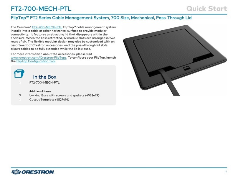 Crestron FlipTop FT2 Series User manual Crestron FlipTop FT2 Series User manual
