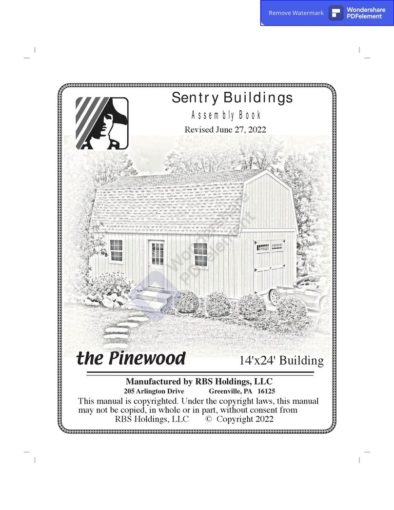 Reynolds Building Systems Pinewood 1424 Assembly Book