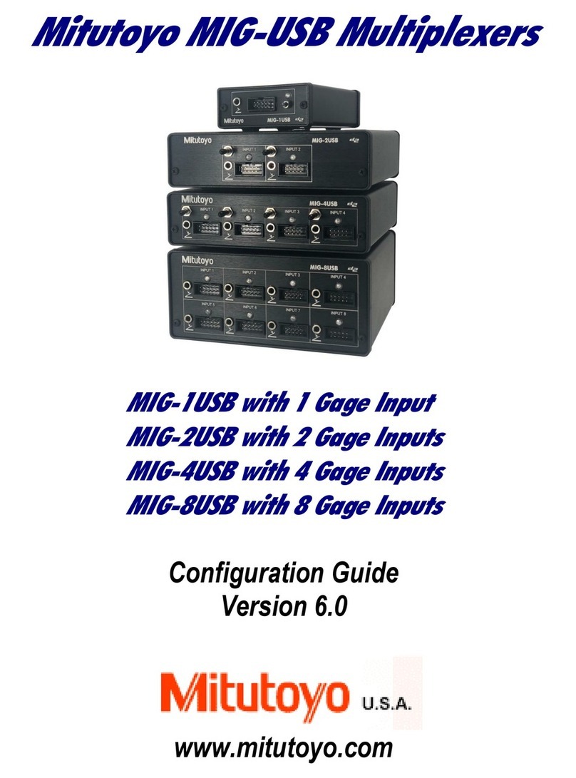 Mitutoyo MIG-1USB User manual